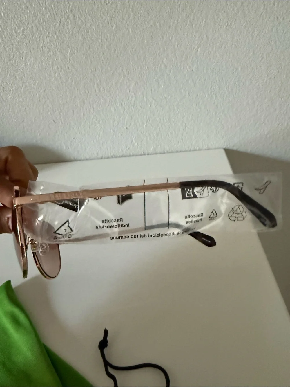 kate spade Rose Gold Frame Sunglasses with Brown Lenses